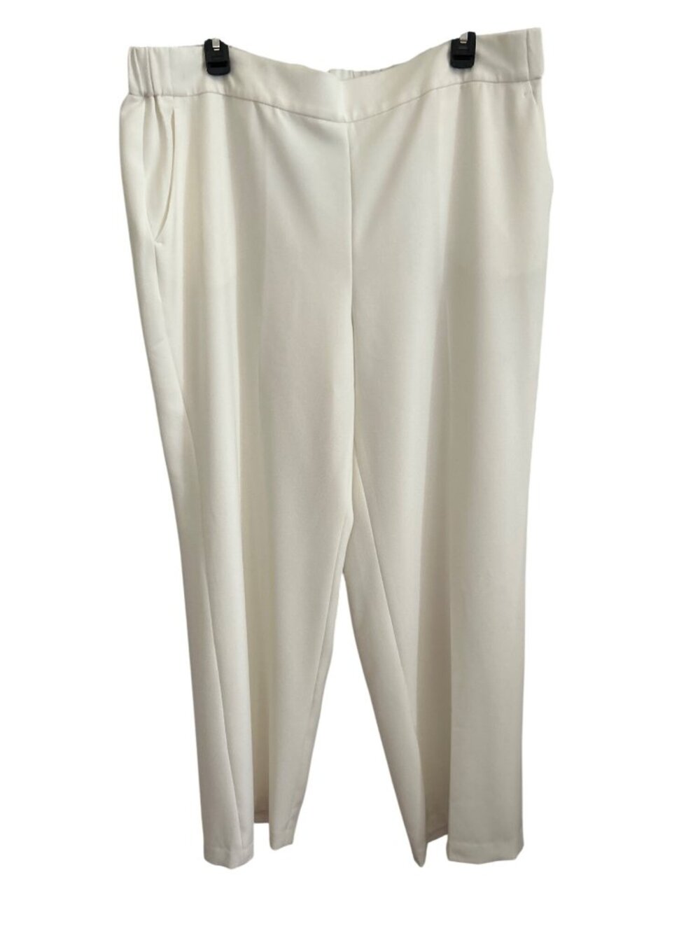 Kasper Womens Vanilla Ice XL Elastic Waist Pants Fully Lined Lightweight Office